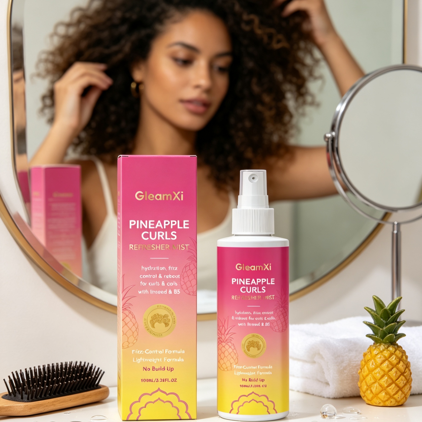 بخاخ منعش للشعر من جليمكسي، يت - مراجعة Hair Care Natural Ingredients وسعره
